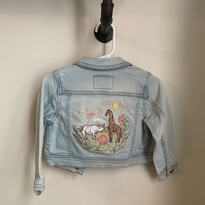 Embroidered jean jacket